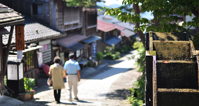 馬籠宿中津川側写真
